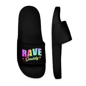 Rave Raver Musique techno Techno basse Table de mixage - Claquettes Homme - noir - Devant