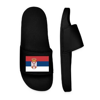 Serbie - Claquettes Homme - noir - Devant
