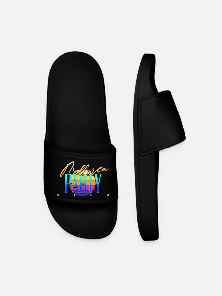 Mallorca Party Crew - Men’s Pool Sliders - black