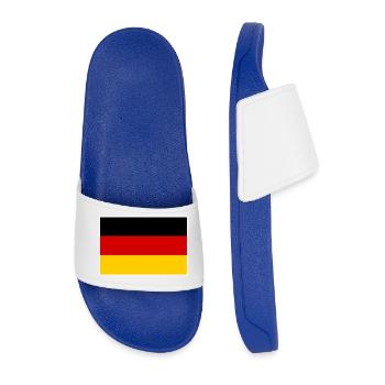 Germany flag - Men’s Pool Sliders - royal blue - Front