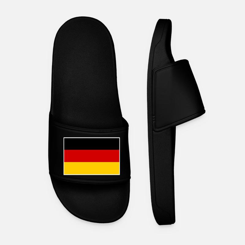 Germany flag - Men’s Pool Sliders - black