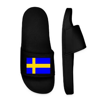 Suède - Drapeau suédois - Claquettes Homme - noir - Devant