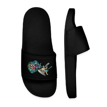 bigair Kitesurfing Worldwide - Men’s Pool Sliders - black - Front
