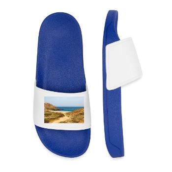 Fokos Beach Mykonos Island South Aegean Region - Men’s Pool Sliders - royal blue - Front