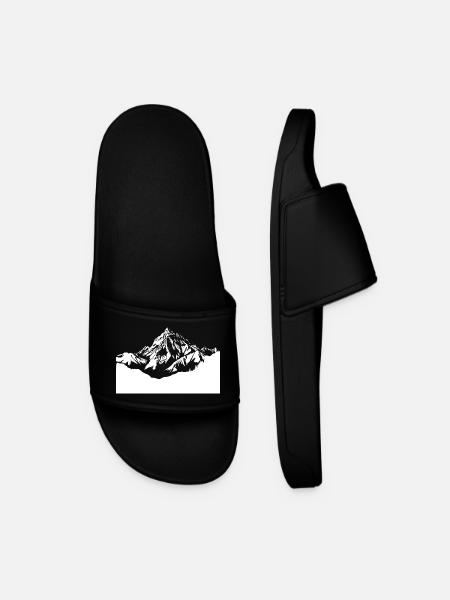 hiking climbing mountains - Men’s Pool Sliders - black