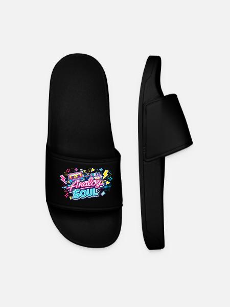 Analog Soul Neon Retro - Men’s Pool Sliders - black