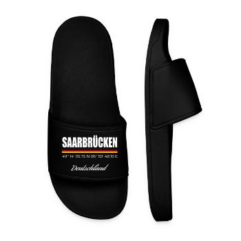Saarbrücken - Männer Badelatschen - Schwarz - Vorne