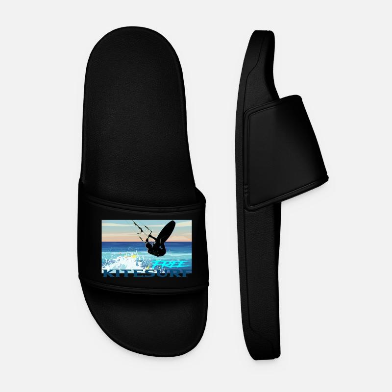 Kitesurf - Men’s Pool Sliders - black