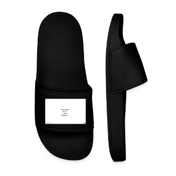 Questions du quotidien : Clés de portefeuille - Claquettes Homme - noir - Devant