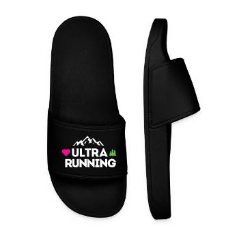 Ultra Running – Meine Liebe - Männer Badelatschen - Schwarz - Vorne