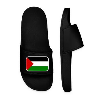 Free palestine - Claquettes Homme - noir - Devant