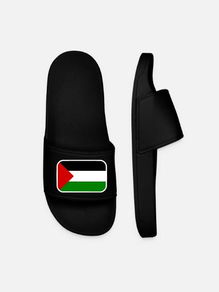 Free palestine - Men’s Pool Sliders - black