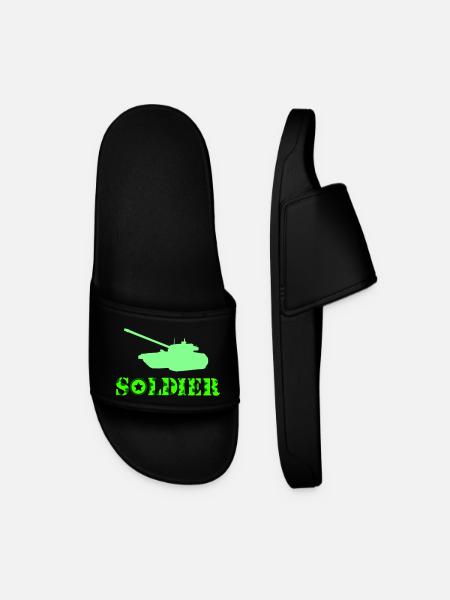 Tank Soldier - Men’s Pool Sliders - black