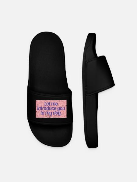 Dog First Impressions - Men’s Pool Sliders - black