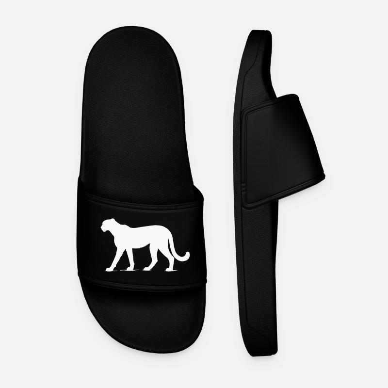 Cheetah animal - Men’s Pool Sliders - black