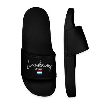 Made in Luxembourg, Luxembourg roots - Men’s Pool Sliders - black - Front