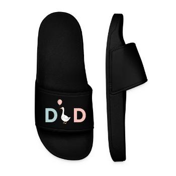 Dad Duck Balloon - Men’s Pool Sliders - black - Front