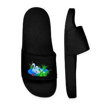 Bird Pond Lake - Men’s Pool Sliders - black - Front