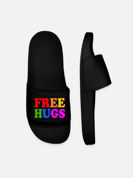 Free hugs - Men’s Pool Sliders - black