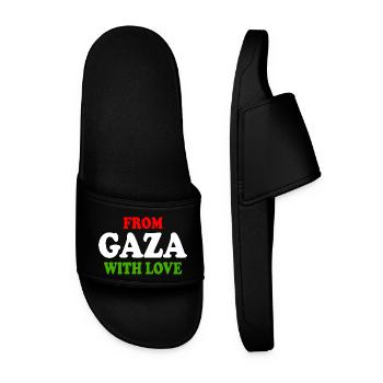 From gaza with love - Claquettes Homme - noir - Devant