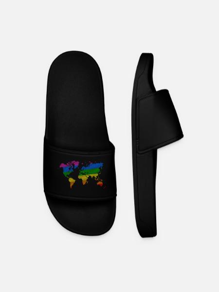 Pride World - Men’s Pool Sliders - black