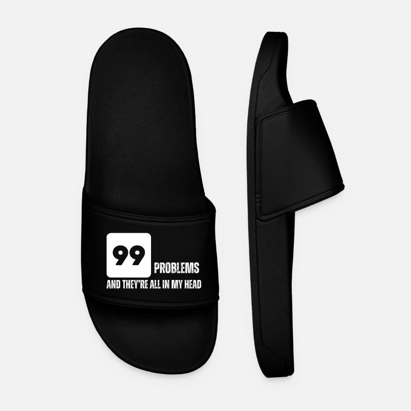 Bold Numeric Graphic Tee - Men’s Pool Sliders - black