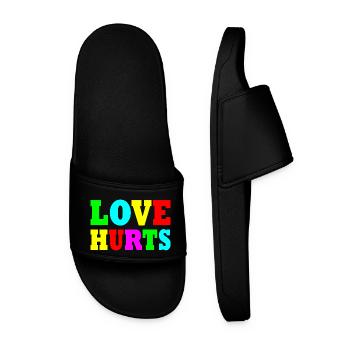 Love hurts - Claquettes Homme - noir - Devant