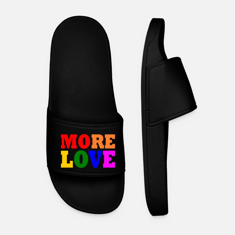 More love - Ciabatte per il mare da uomo - nero