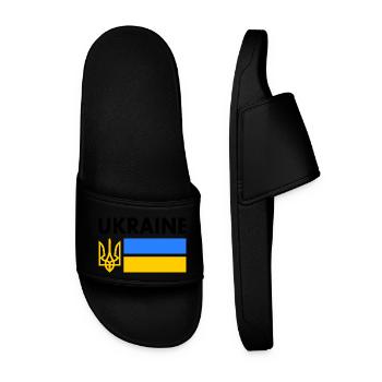 Ukraine - Men’s Pool Sliders - black - Front