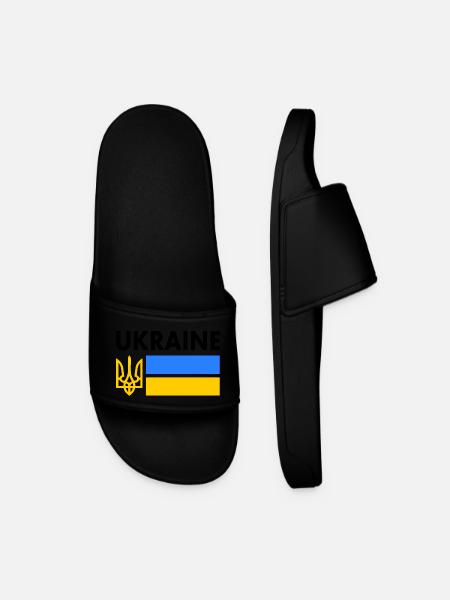 Ukraine - Männer Badelatschen - Schwarz
