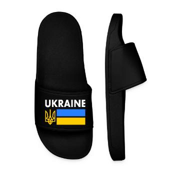 Ukraine - Men’s Pool Sliders - black - Front