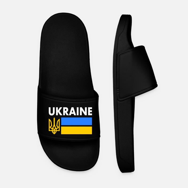Ukraine - Männer Badelatschen - Schwarz