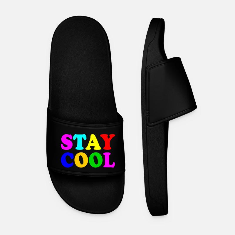 Stay cool - Männer Badelatschen - Schwarz