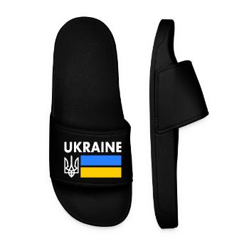 Ukraine - Men’s Pool Sliders - black - Front