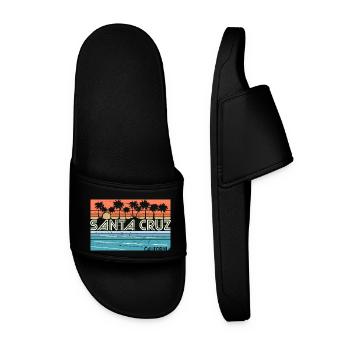 Santa Cruz Californie vintage rétro 70s 80s - Claquettes Homme - noir - Devant