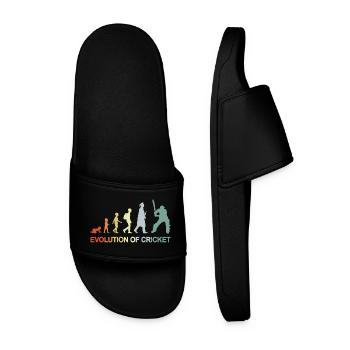 Evolution of Cricket - Men’s Pool Sliders - black - Front
