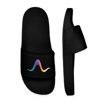 Reaction Pathway Flow – The Path of Change - Men’s Pool Sliders - black - Front