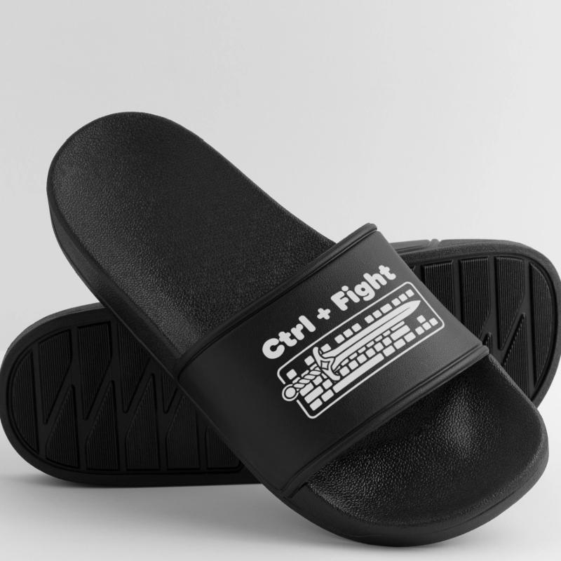 Ctrl Combat épée sur clavier Claquettes Homme