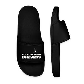 Suivez vos rêves - Claquettes Homme - noir - Devant