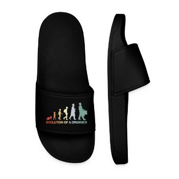 Vintage drummer Evolution - Men’s Pool Sliders - black - Front