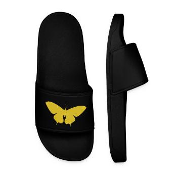 Design unique de t-shirt papillon - Claquettes Homme - noir - Devant