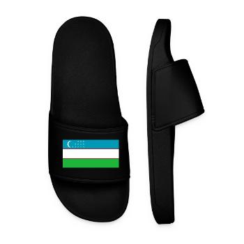 Uzbekistan - Men’s Pool Sliders - black - Front