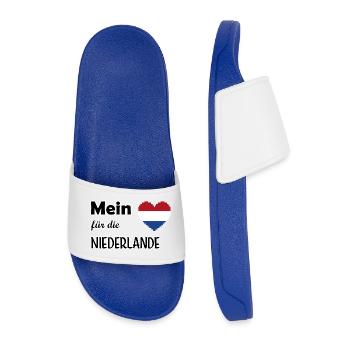 Mon cœur pour les Pays-Bas - Claquettes Homme - bleu roi - Devant