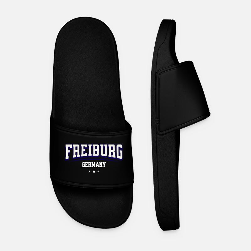 Freiburg Germany College Design - Männer Badelatschen - Schwarz
