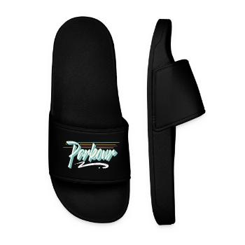 Parkour - Men’s Pool Sliders - black - Front
