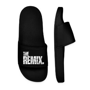 The Remix - Männer Badelatschen - Schwarz - Vorne