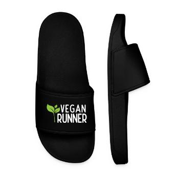 Coureur végétalien - Claquettes Homme - noir - Devant