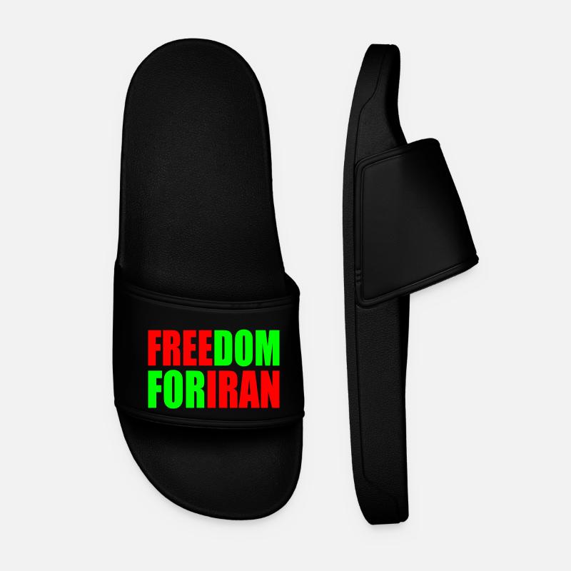 Freedom for iran - Männer Badelatschen - Schwarz