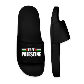 Free palestine - Claquettes Homme - noir - Devant