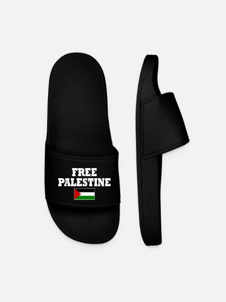 Free palestine فلسطين حرة - Men’s Pool Sliders - black